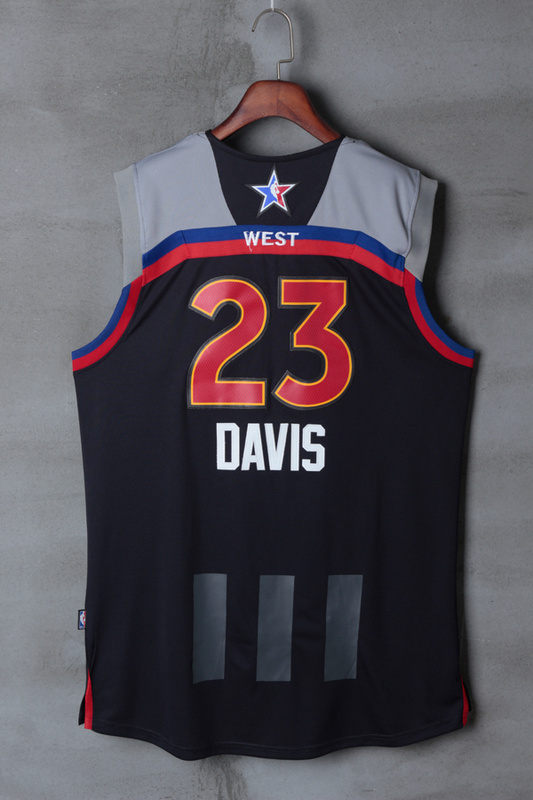 Men New Orleans Pelicans #23 Davis black 2017 NBA All Star jerseys->->NBA Jersey
